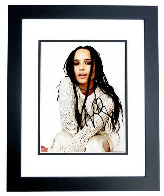 Zoe Kravitz Signed Singer - Actress 8x10 Photo Poster painting FRAMED - Divergent and Allegiant