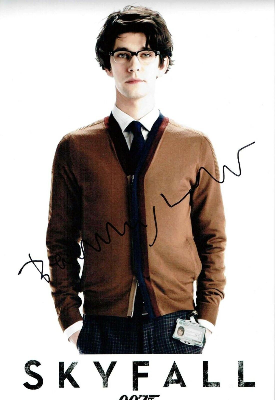 Ben WHISHAW James BOND Q Signed Autograph 12x8 Photo Poster painting 1 AFTAL COA SKYFALL SPECTRE