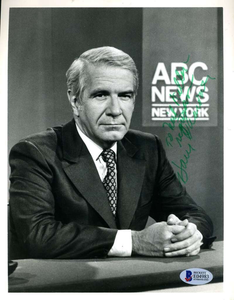 Harry Reasoner BAS Beckett Coa Hand Signed 8x10 Photo Poster painting Autograph