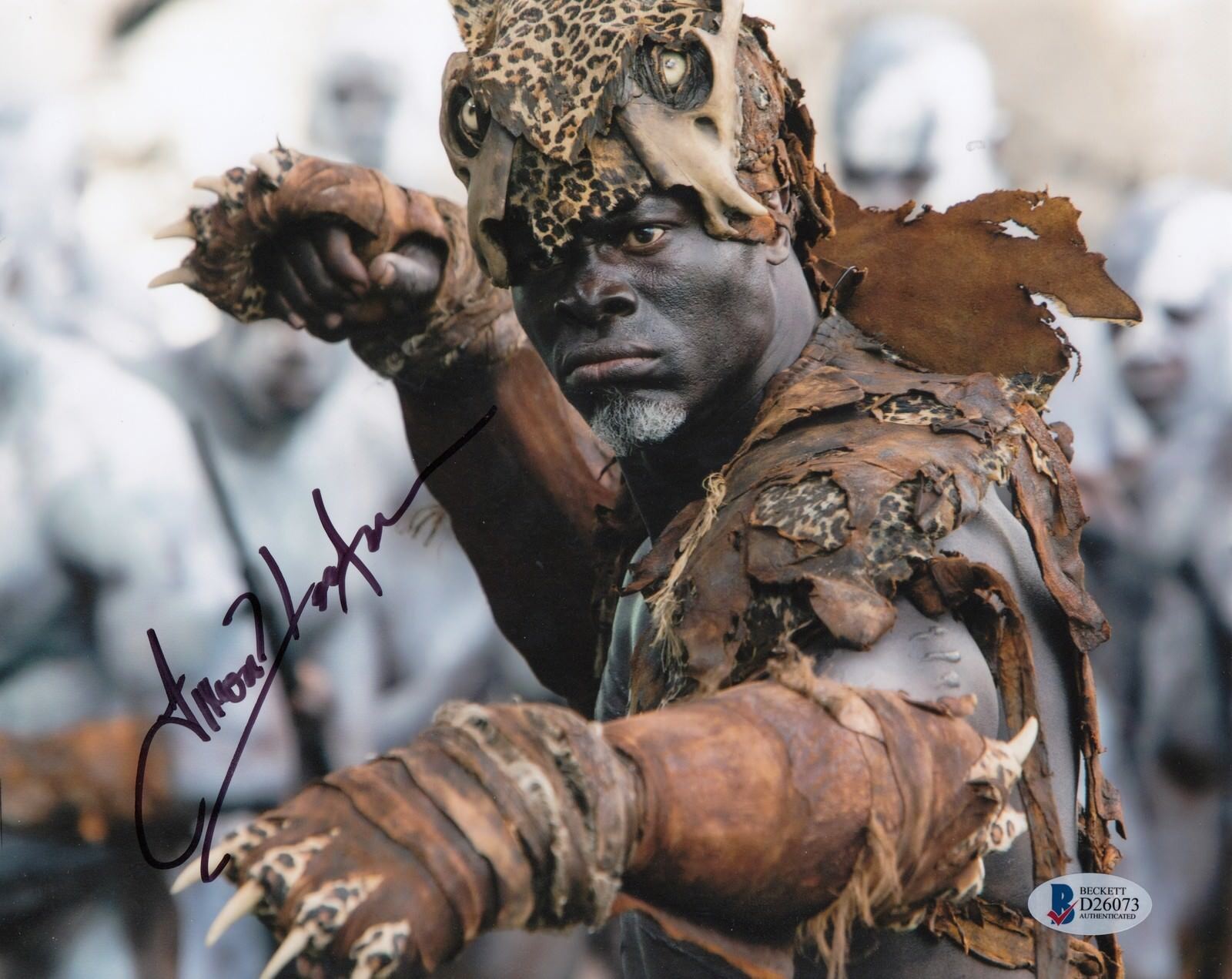 Djimon Hounsou (Tarzan) #0 8x10 Signed 8x10 Photo Poster painting Beckett Actor 04118