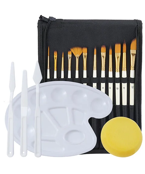 18 Pcs Paint Tools Set Includes Carrying Case-Himinee.com