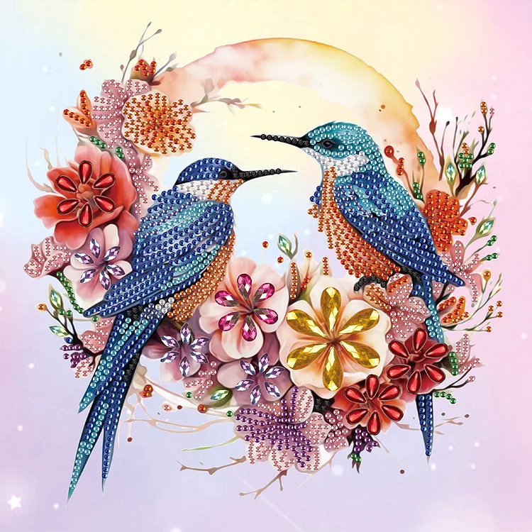 Bluebird 30*30cm (Canvas) Special Shaped Drill Diamond Painting gbfke