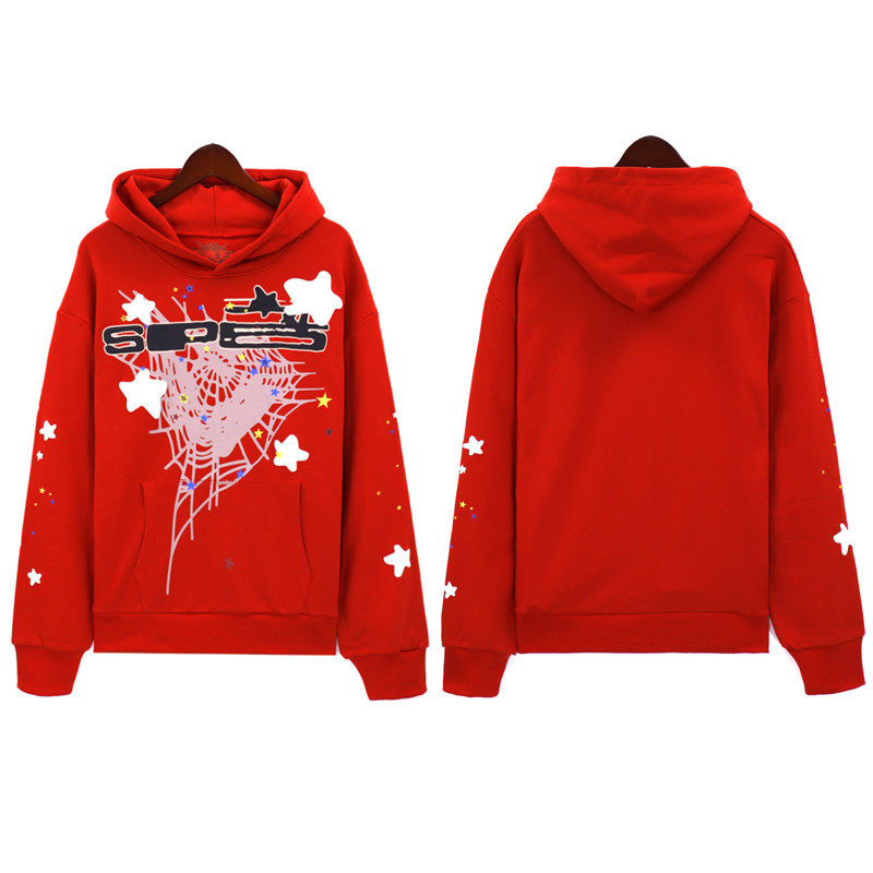 Sp5der Pollover Hoodie 'Red'