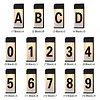 Solar Lighted House Numbers Luminous Outside Address Sign Smart Sensor Automatic LED Illumination Lamp Auto On/Off Villa Courtyard Number Plate Light Outdoor Doorplate Number Indicator