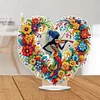 Diamond Painting Acrylic Heart Girl Diamond Painting Desktop Ornaments for Home