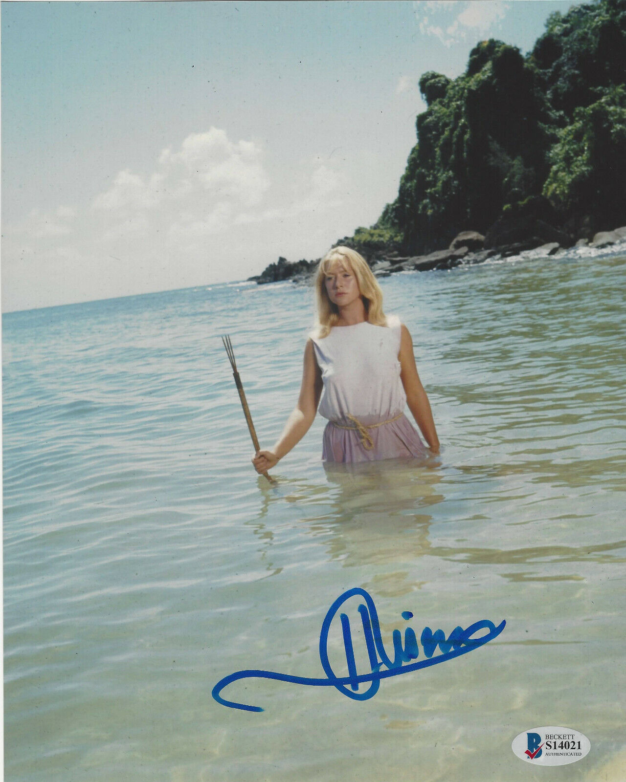 HELEN MIRREN SEXY ACTRESS SIGNED AUTHENTIC YOUNG 8X10 Photo Poster painting BECKETT COA BAS