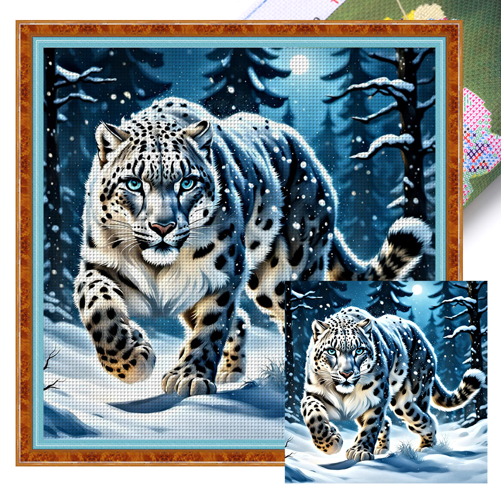 Tiger Full 11CT Pre-stamped Canvas(50*50cm) Cross Stitch