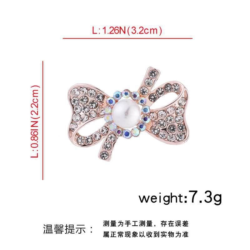 Elegant Glam Pin Heart Shape Flower Bow Knot Alloy Plating Artificial Pearls Women’s Brooches