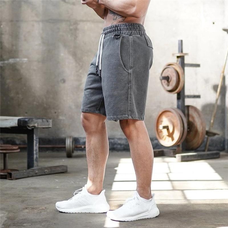 Men's Five-point Pants Casual Fitness Short Span、、URBENIE