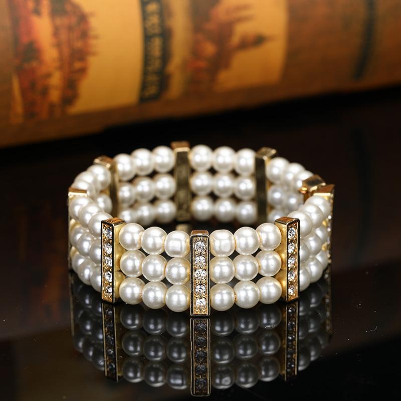 Pearl Handmade Wire Link Bracelet | Oxredo Shop Ramadan Sale
