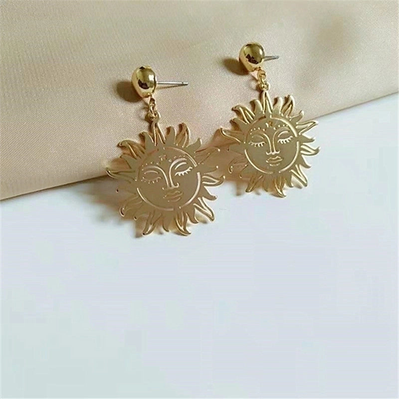 Fashion Christmas Tree Sun Alloy Plating Women’s Drop Earrings 1 Pair