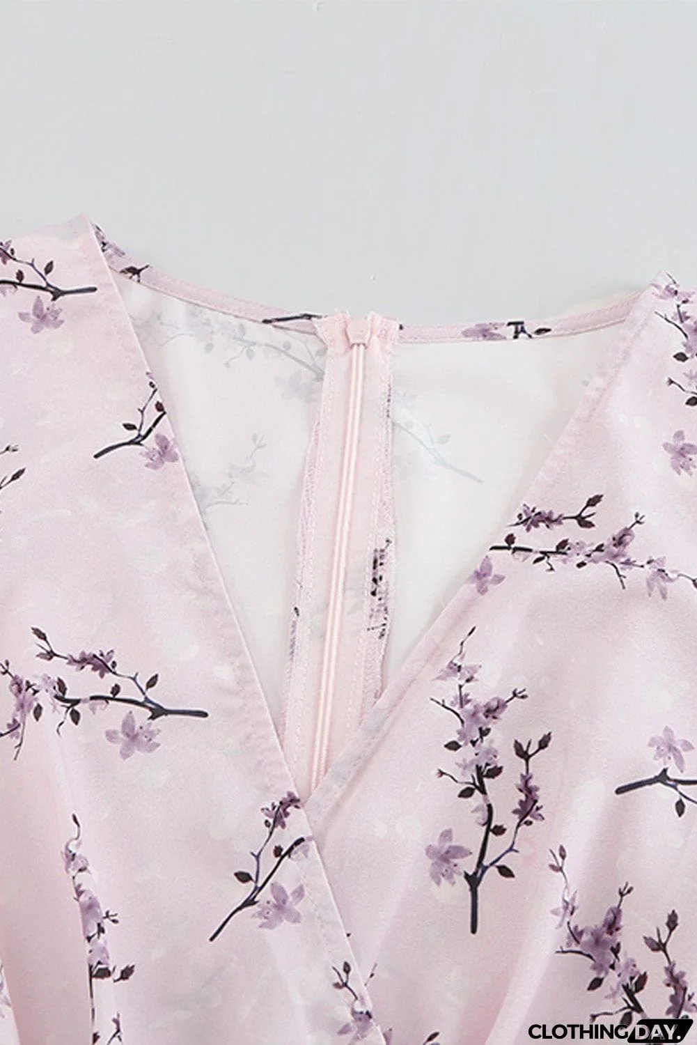 Floral Print Long Sleeve Dress