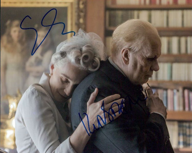 Gary Oldman & Kristin Scott Thomas (Darkest Hour) signed 8x10 Photo Poster painting in-person