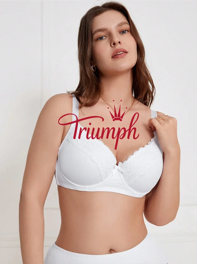 Triumph - (3 ks) čipkovan&aacute; podprsenka nadmernej veľkosti
