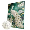 DIY Pearl Painting Peacock for Home Wall Decor with Frame(40x30cm)
