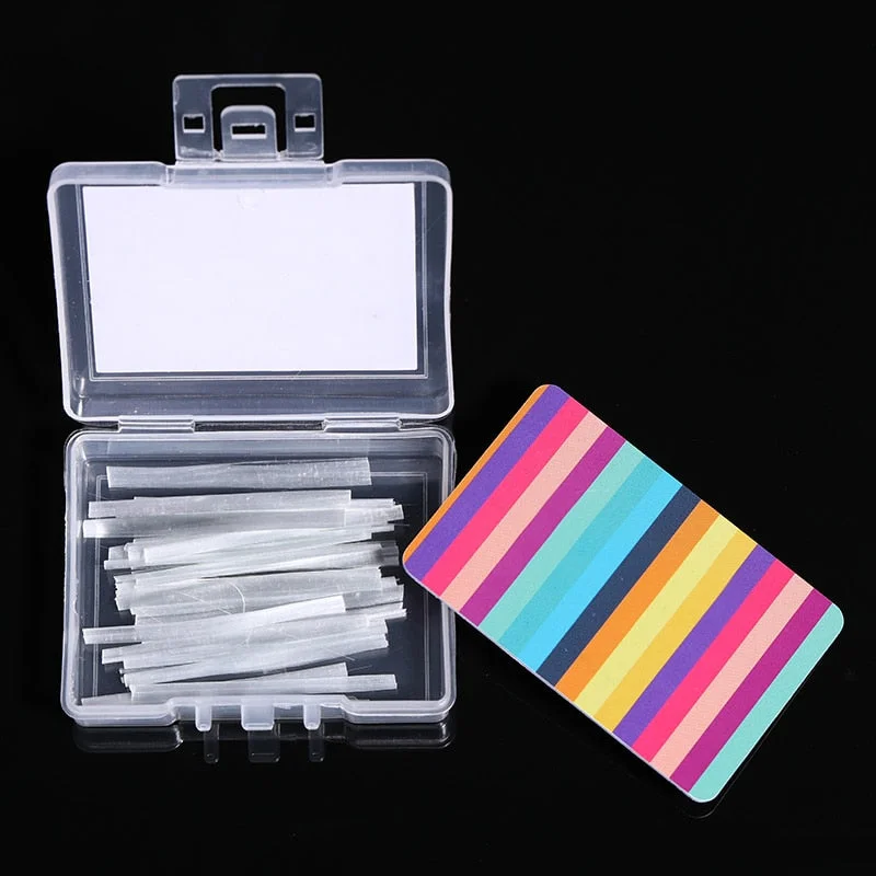 1 Box Quick Building Nail Mold Tips Nail Dual Forms Finger Extension Nail Art UV Extend Gel  Nail Extension Tool-Nail Inspo