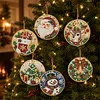 6pcs/set DIY Diamond Special Shape Pearl Art Hanging Wooden Christmas Tree Ornament Kit