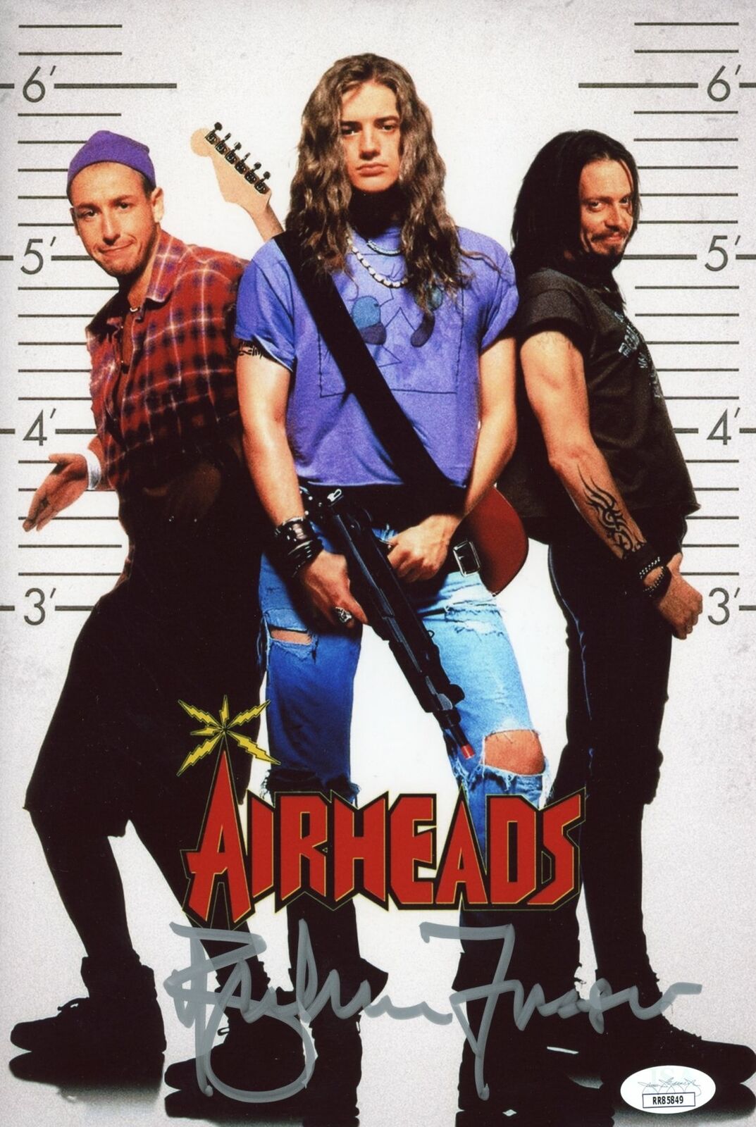 Brendan Fraser Airheads 8x12 Photo Poster painting Signed Autographed JSA Certified COA Auto