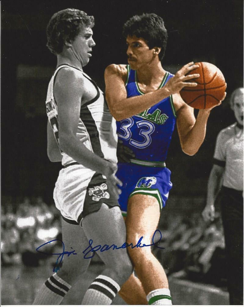 Jim Spanarkel autographed 8x10 Dallas Mavericks#3