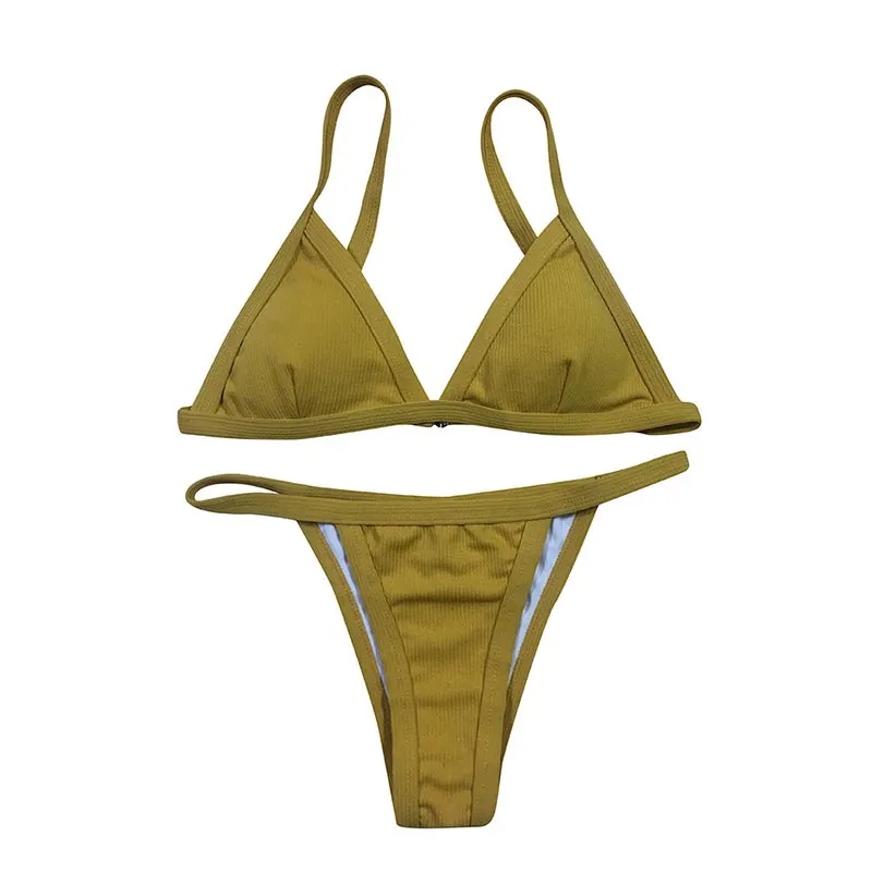 Women Swimwear Push-up Padded Bra Bandage Bikini Set Swimsuit halter sexy beach bikini swim suit  Bathing Suit Summer Beachwear