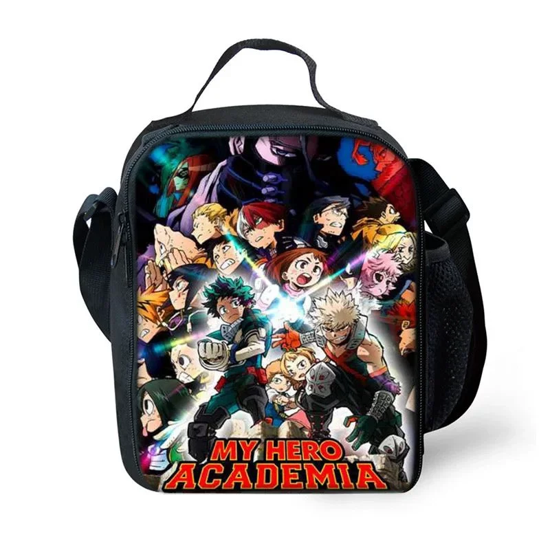 Buzzdaisy My Hero Academia Deku Lunch Box Bag Lunch Tote For Kids