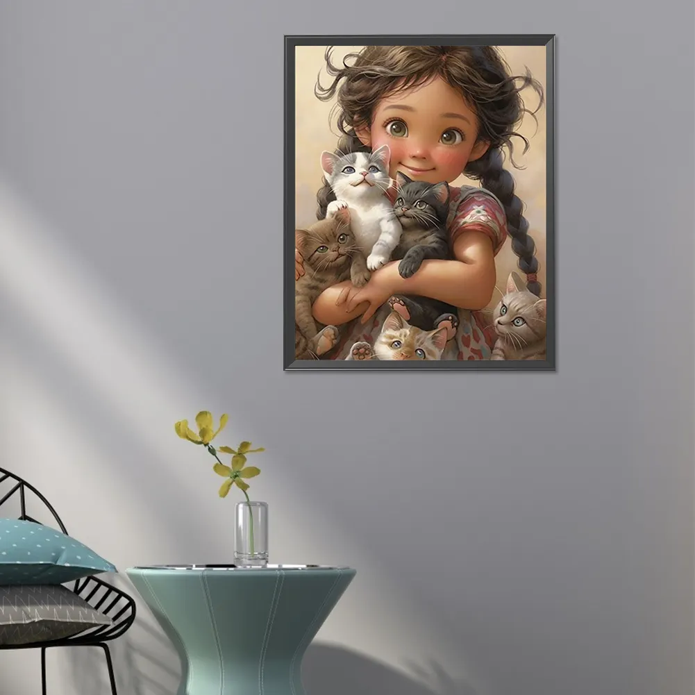 Full Round Diamond Painting 40*50cm - Sweet Girl