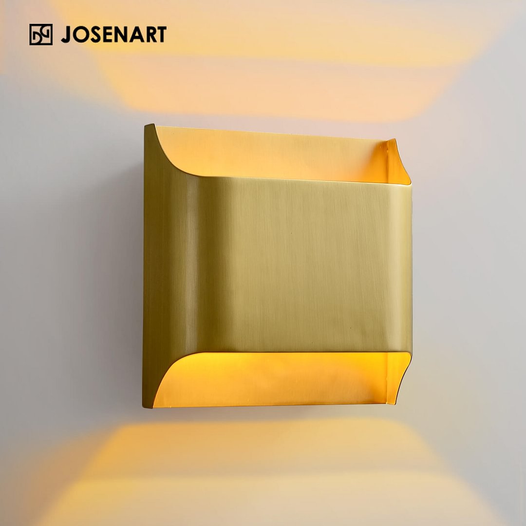 Modern Bridge All Brass Wall Sconce