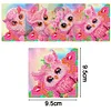 4PCS DIY Diamond Painting Corner Bookmark Kits (Pink Owl)