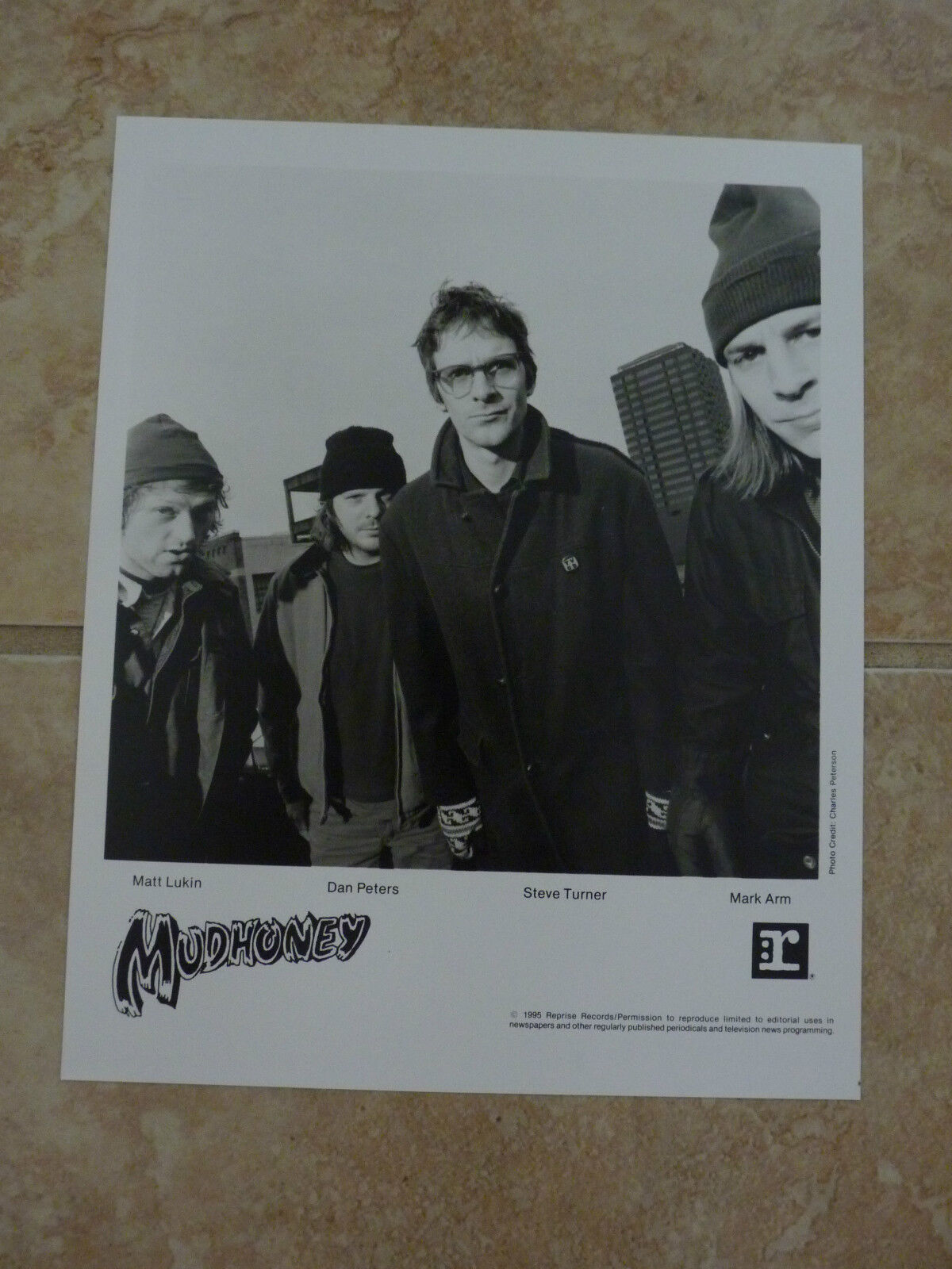 Mudhoney 1992 8x10 B&W Publicity Picture Promo Photo Poster painting #3