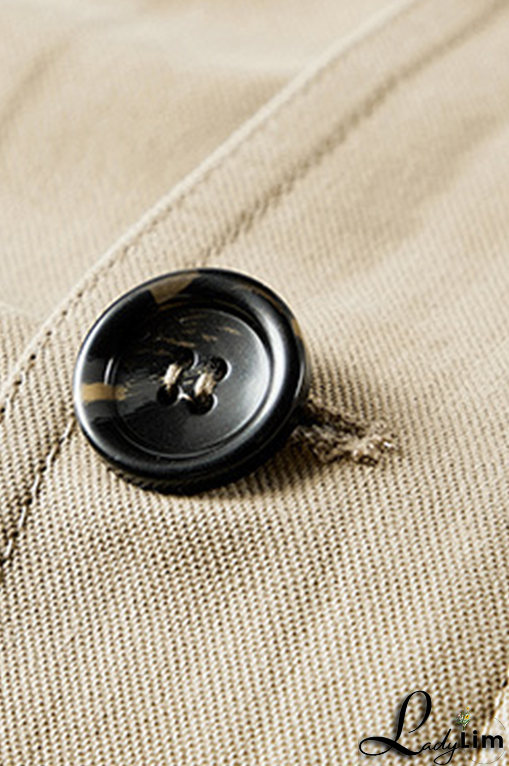 Earth Yellow Casual Solid Pocket Buckle Hooded Collar Outerwear