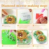 Diamond painting Flower Mirror