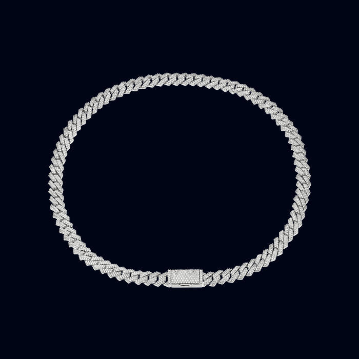 8mm Moissanite Diamond Cuban Chain