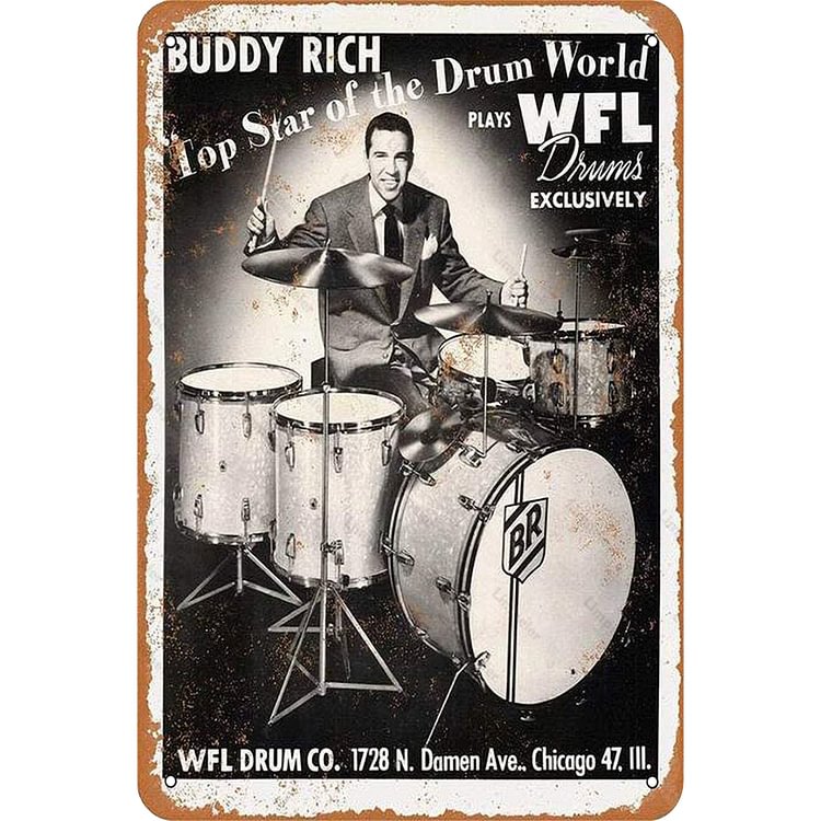 【20*30cm/30*40cm】Buddy Rich - Vintage Tin Signs/Wooden Signs