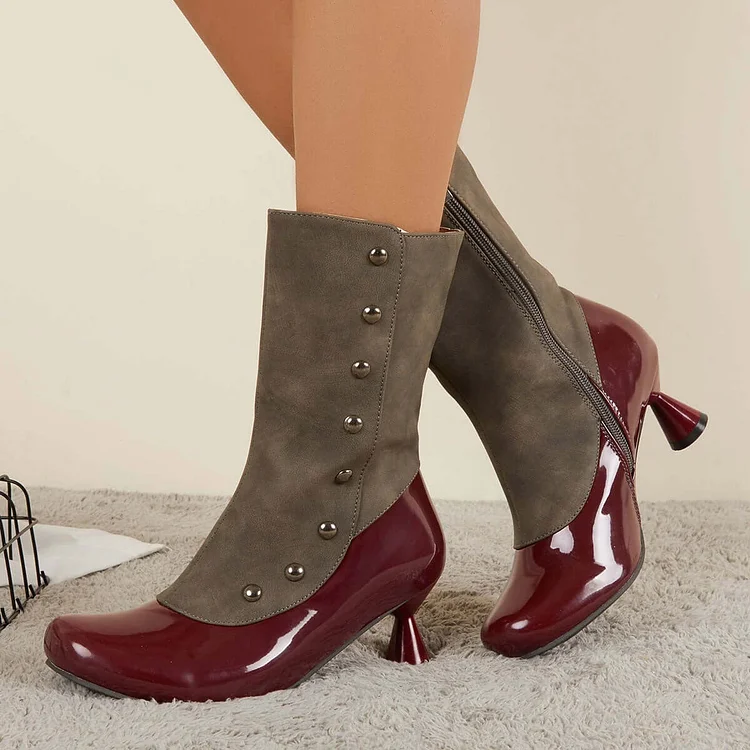 Womens kitten deals heel booties