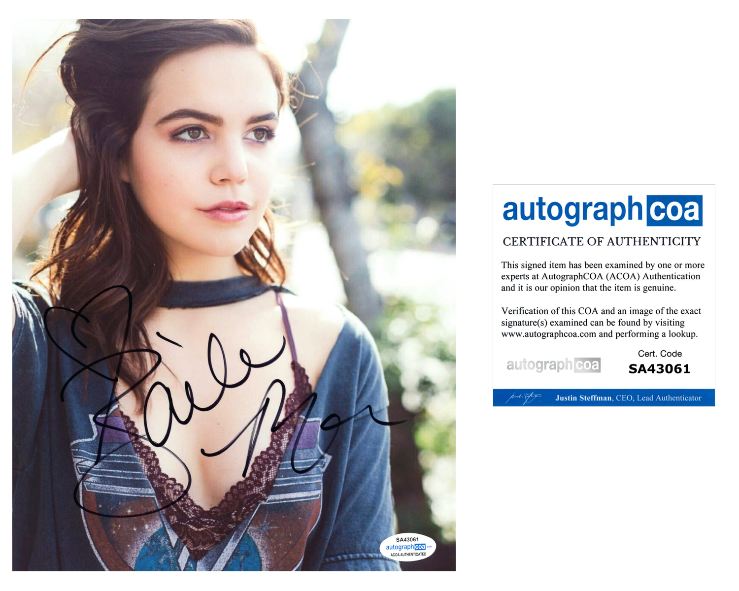 Bailee Madison Signed Autographed 8x10 Photo Poster painting The Fosters Actress ACOA COA