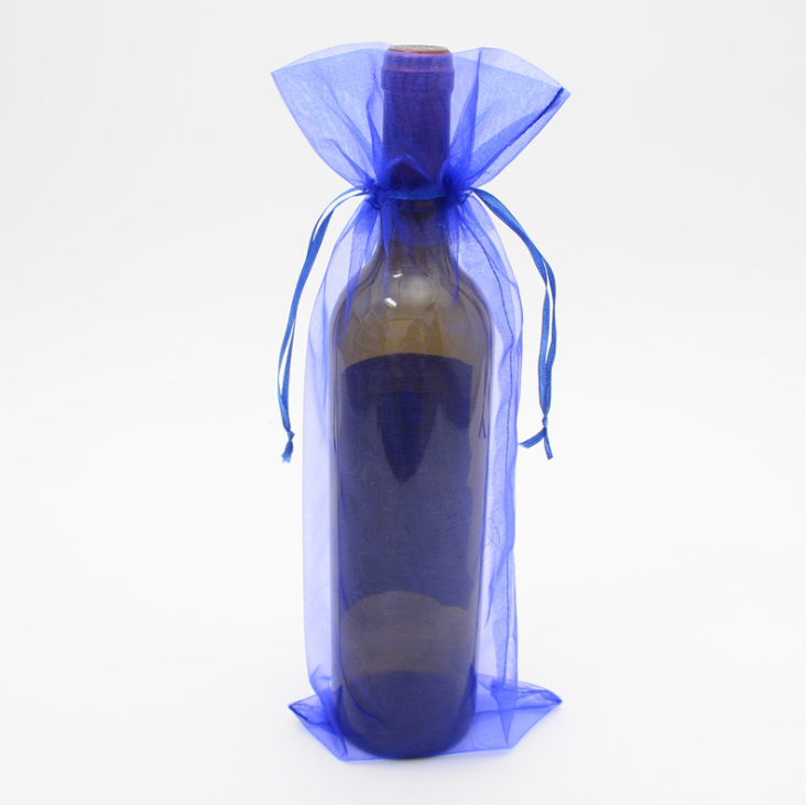 25Pcs Red Wine Bags with Drawstring