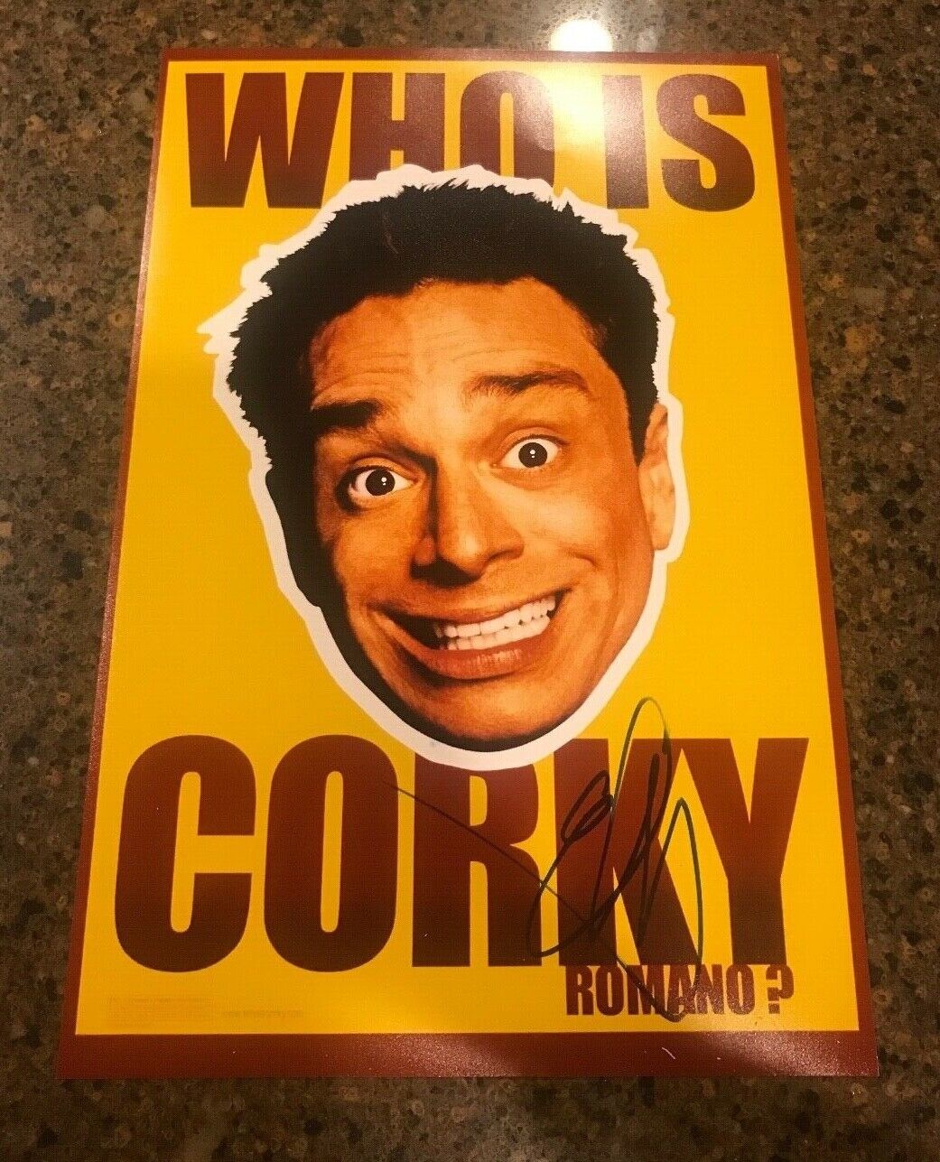 * CHRIS KATTAN * autographed signed 12x18 Photo Poster painting poster * CORKY ROMANO * 2