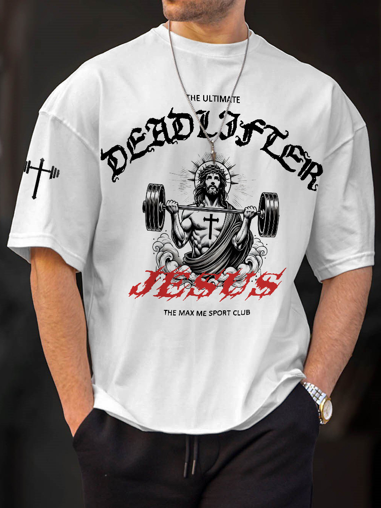 Men's The Ultimate Deadlifter Jesus T Shirt / Rvogue / Rvogue