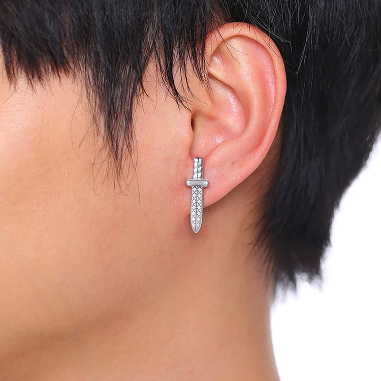 Gothic Dagger Stud Earrings