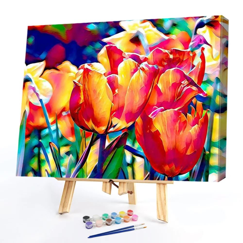 Colorful Flower - Paint By Numbers(50*40CM)