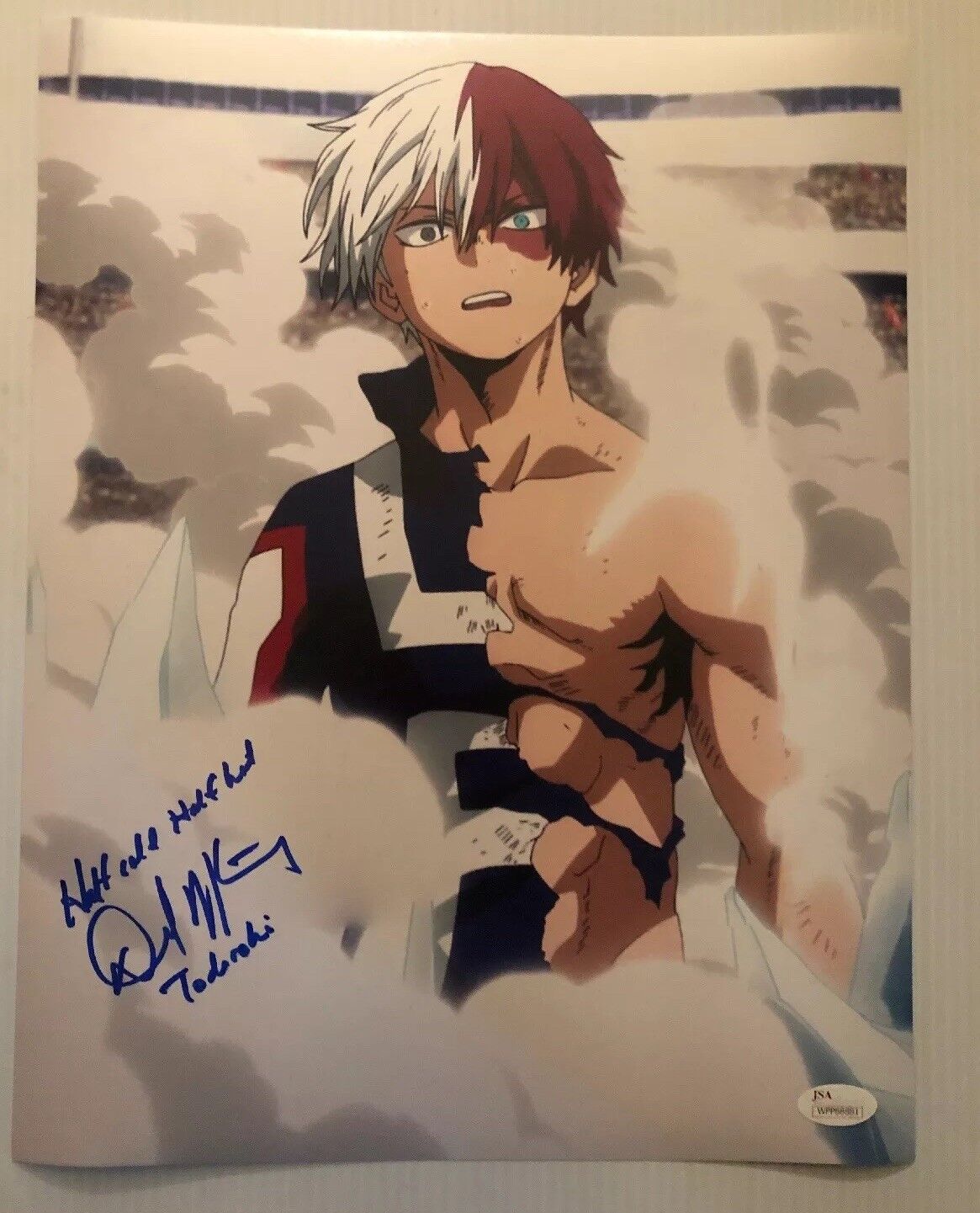 David Matranga Signed Autographed 11x14 Photo Poster painting TODOROKI My Hero Academia JSA COA2