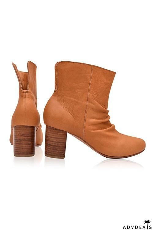 Mid Heel Ankle Boots