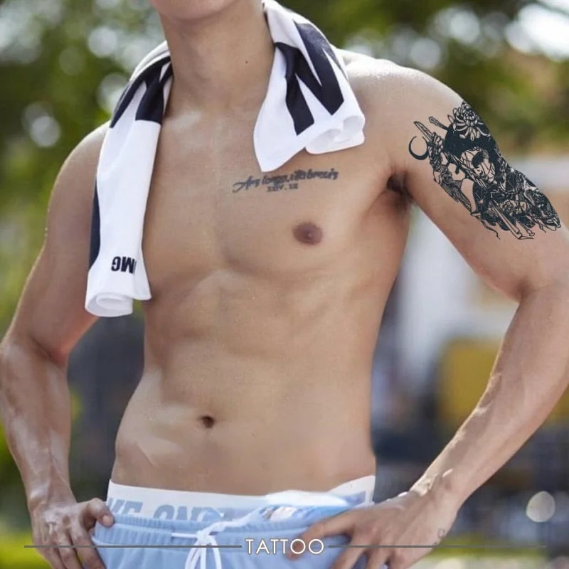 KT1-50 cross-border semi-permanent herbal juice tattoo sticker flower arm clavicle non-reflective simulation tattoo size pattern