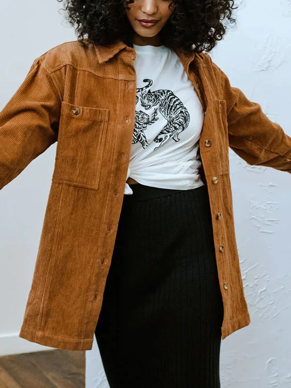 simple corduroy vintage women's shirt