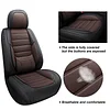 MINGBRON Seat Covers, Car Seat Covers Front Seats, Car Seat Cover, Car Seat Protector Waterproof, Car Seat Cushion Nappa Leather, Brwon Seat Covers Carseat Cover Universal Fit for Most Cars