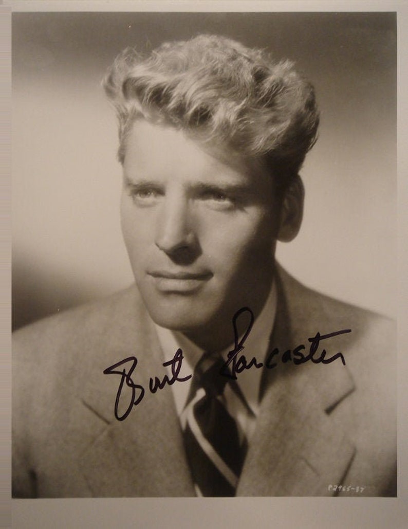 BURT LANCASTER SIGNED Autographed Photo Poster painting From Here To Eternity The Rainmaker Sweet Smell Of Success wcoa