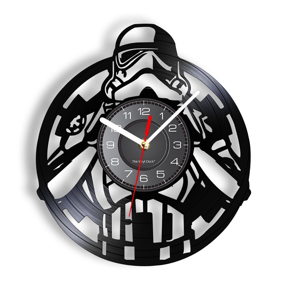 

Galactic Empire Imperial White Soldier - Vinyl Record Wall Clock - Without LED, 501 Original