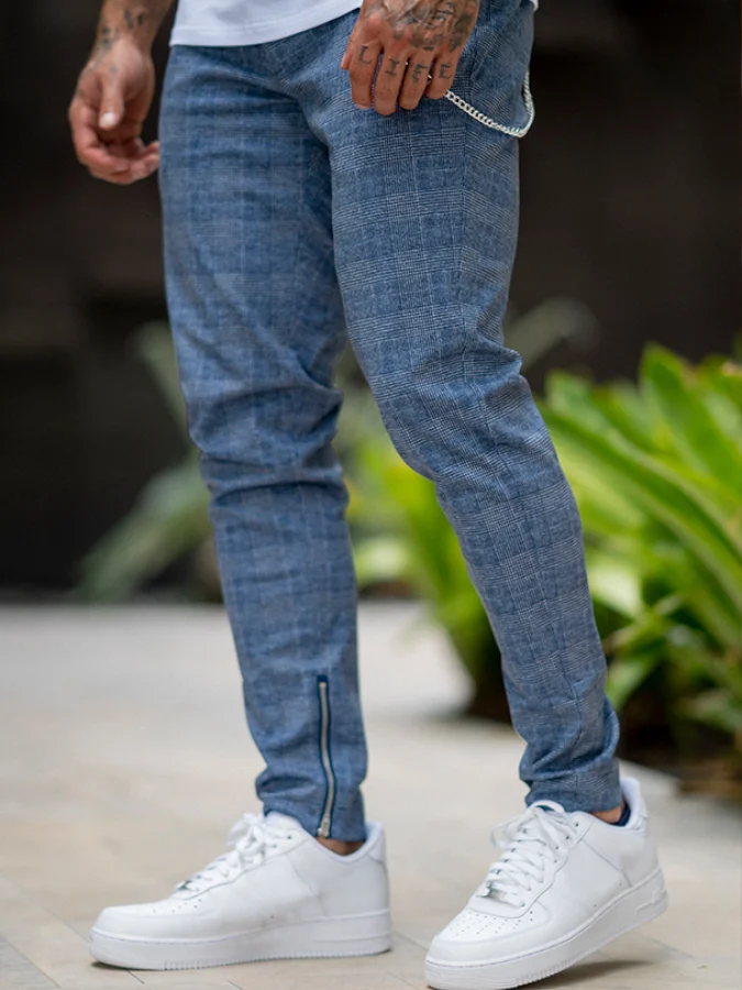 Slim Fit Plaid Pant