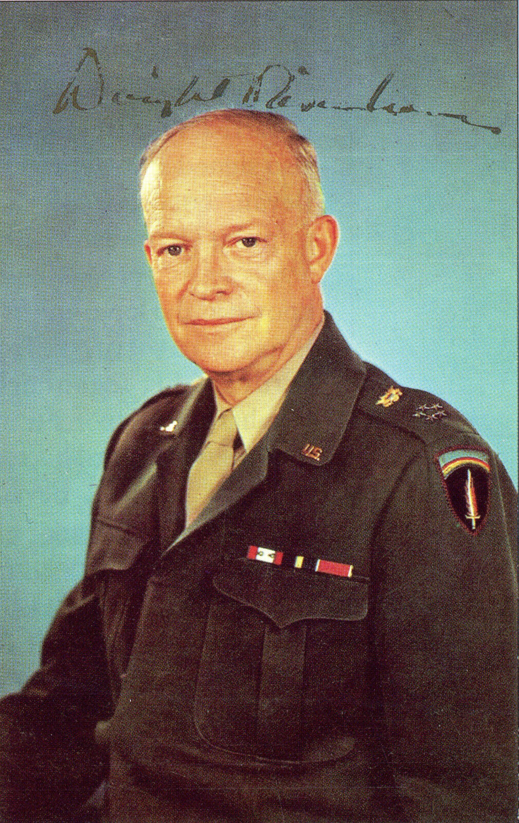 DWIGHT D EISENHOWER Autographed Photo Poster paintinggraph - former US President - preprint