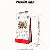 2027 New DIY Diamond Painting Sunflower Butterfly Desk Calendar Set 12-Month Flip Calendar Design Monthly Planner Office Desktop Decor